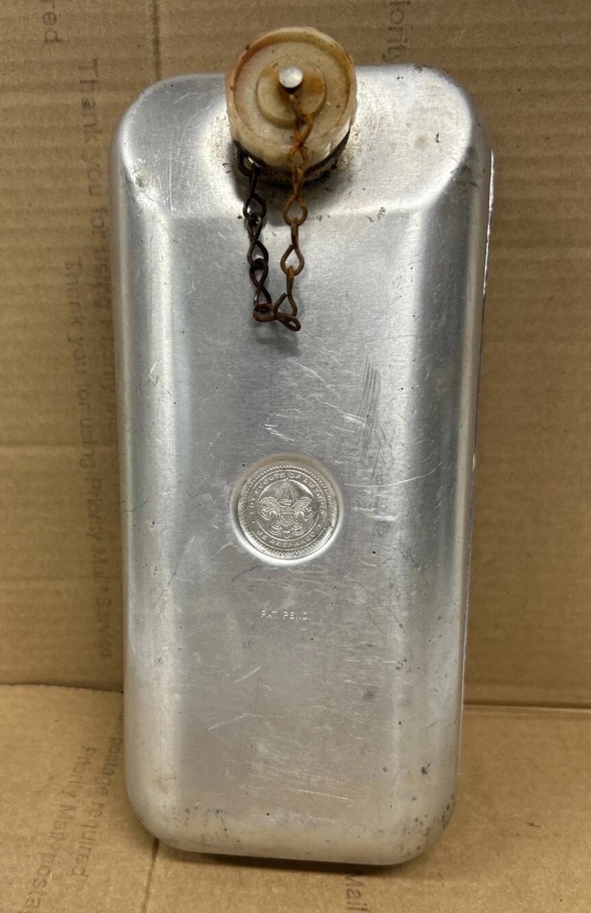 Vintage REGAL BOY SCOUTS Canteen Aluminum 1-1/2 Qt Water Bottle Camping Hiking